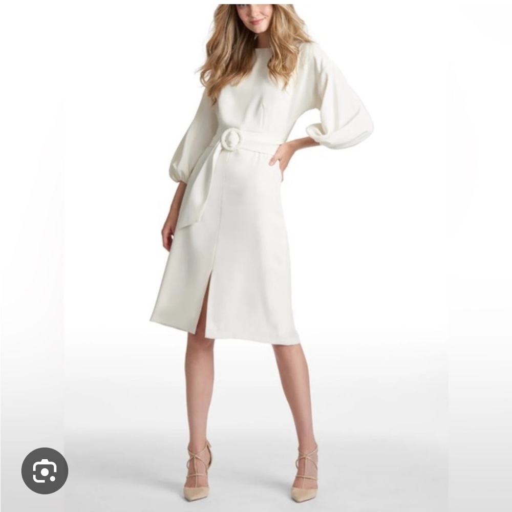 Sachin + Babi Elegant White Midi Dress